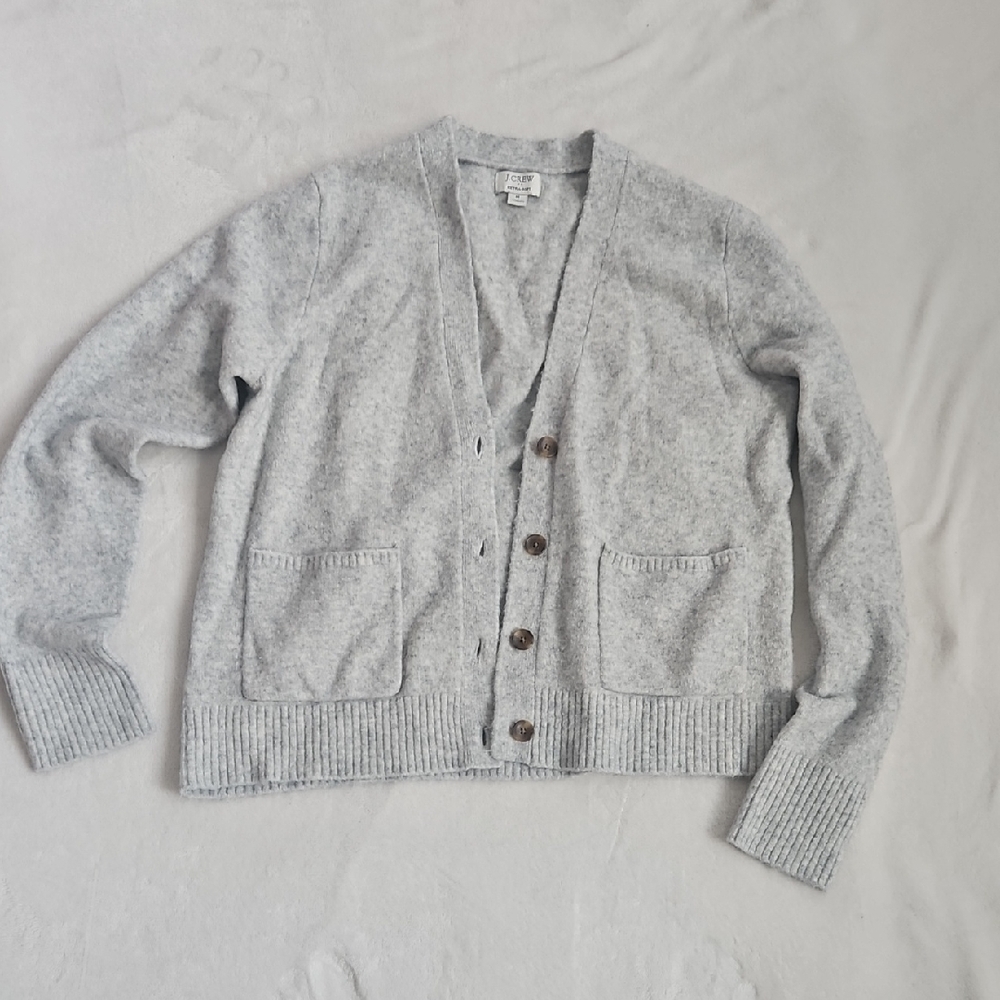 J. Crew Heather Gray Women's Cardigan